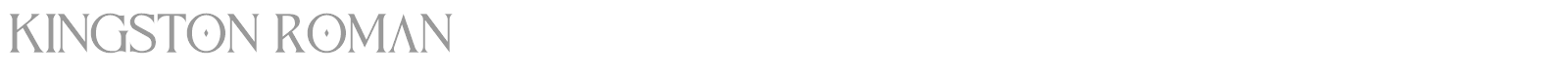 Kingston Roman font preview
